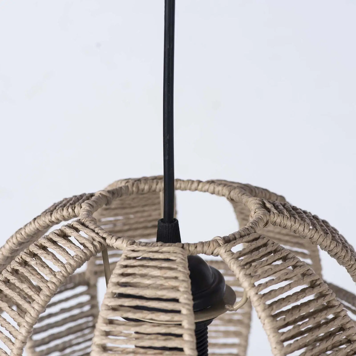 Woven Rope Lamp Shade – Rustic Pendant & Chandelier Cover Woven Lamp Shade SPOT