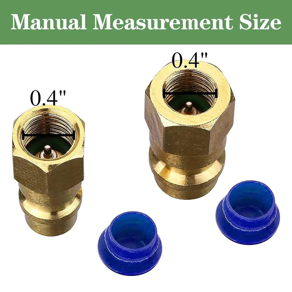 R12 to R134A Retrofit Adapter Kit – High & Low Side Fittings AC Refrigerant Adapter SPOT