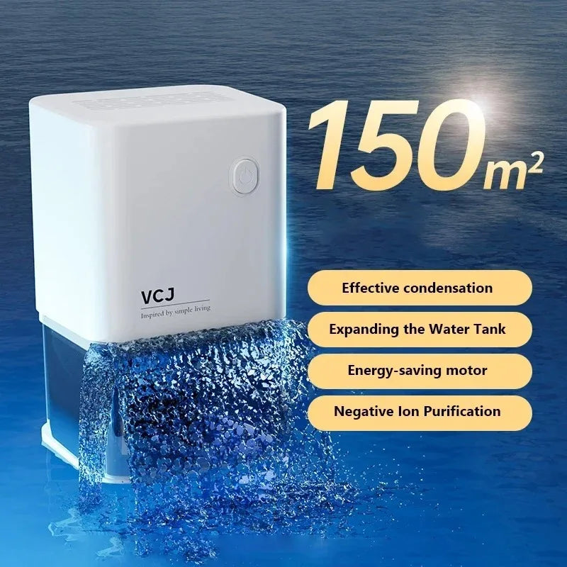NOCCLILI Silent Dehumidifier – Quiet Moisture Absorber 25W Home Dehumidifier SPOT