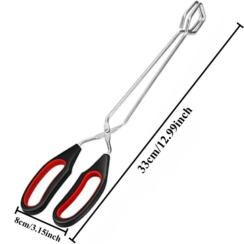 Long Stainless Steel BBQ Tongs – Charcoal, Food & Fire Grip BBQ Tongs SPOT