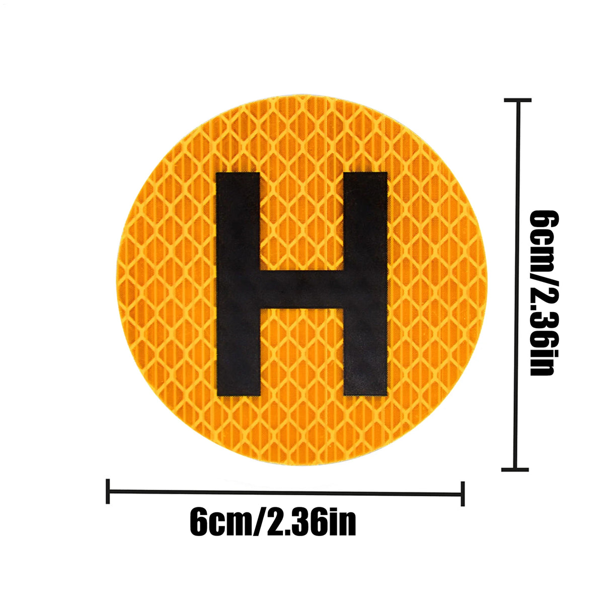 Magnetic Car Sticker – Reusable H Sign Bumper Decal Badge Magnetic Car Decal SPOT