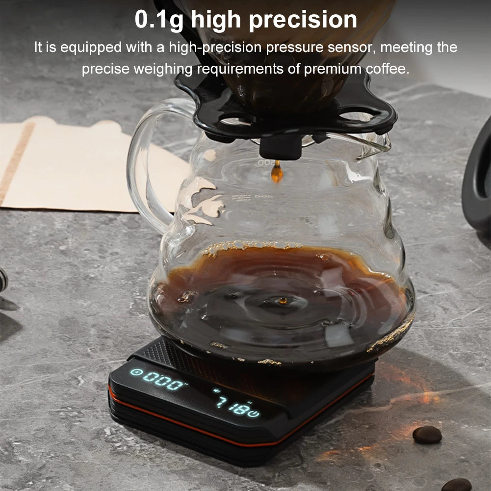 2kg Digital Coffee & Kitchen Scale – 0.1g Precision Rechargeable Digital Kitchen Scale SPOT