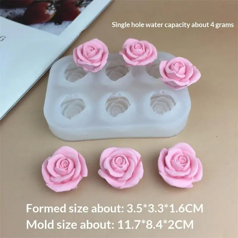 Rose Silicone Mold – BPA-Free Fondant, Chocolate & Soap Mould Silicone Baking Mold SPOT A3
