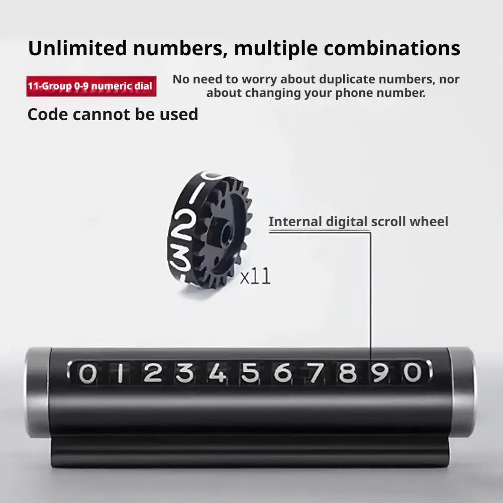 Rotating Magnetic Temporary Parking Card Holder for Dashboard Car Parking Holder SPOT
