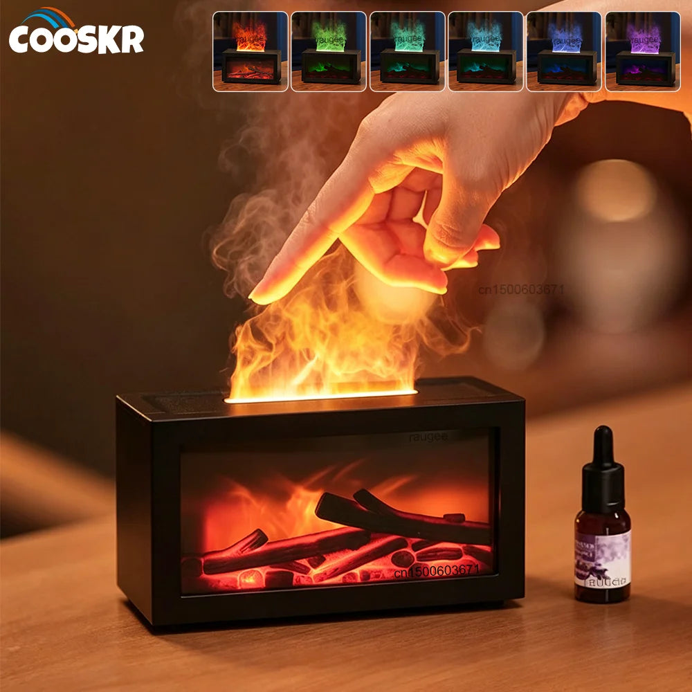 Flame Aroma Diffuser Humidifier with LED Light | Raugee Aroma Diffuser Humidifier SPOT