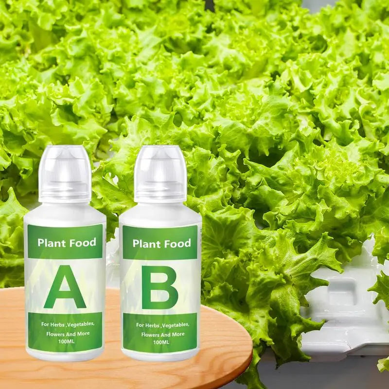 Hydroponic Nutrients A & B – Plant Food for Flowers & Vegetables Hydroponic Fertilizer SPOT