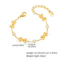 Bowknot Natural Stone Bead Bracelet – 18K Gold Girls Jewelry Girls Charm Bracelet SPOT BR-2194G