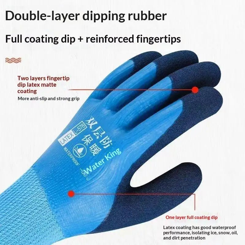 Waterproof Winter Work Gloves – Thermal Anti-Slip Grip Winter Work Gloves SPOT