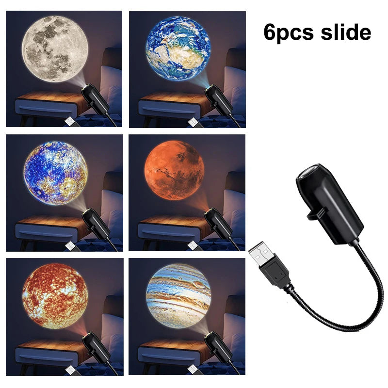 USB Planet Projector Night Light – LED Atmosphere Lamp LED Projector Night Light SPOT A5