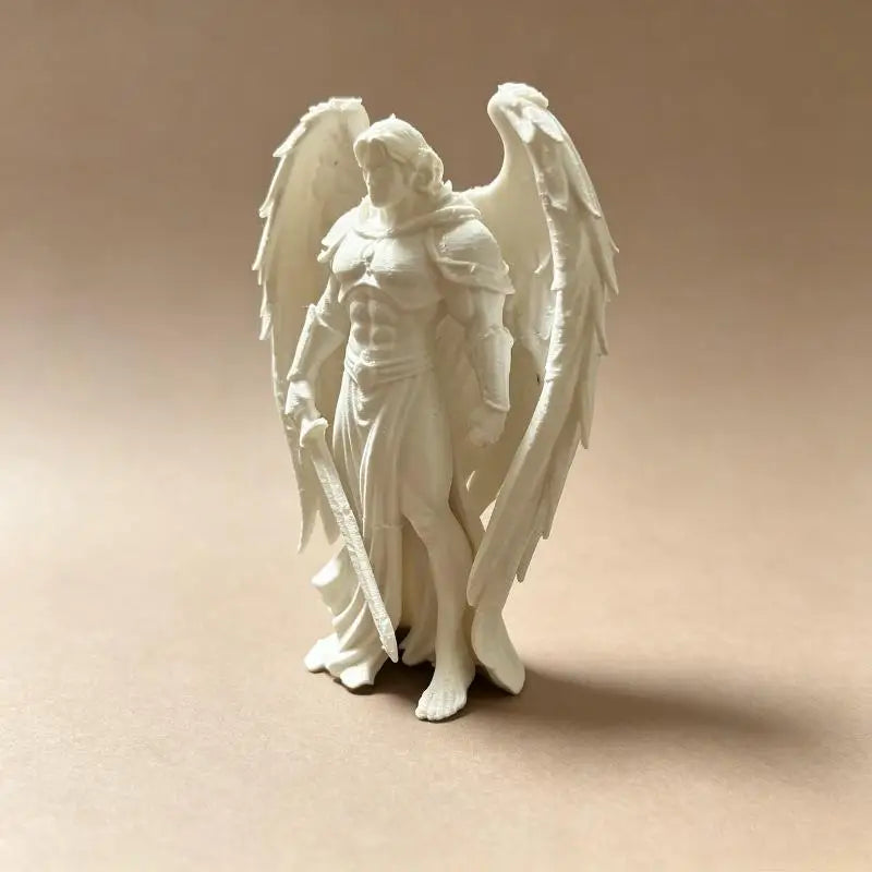 3D Printed Winged Angel Warrior Statue – DIY Paintable Figurine Decorative Figurine SPOT