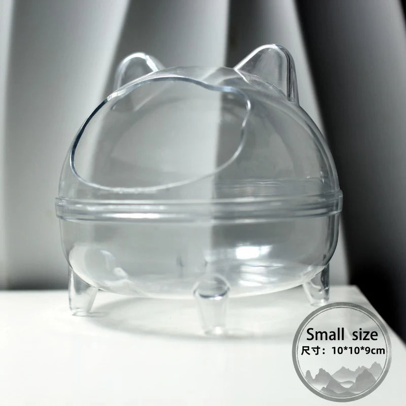 Transparent Sand Bath House for Hamsters & Small Pets Small Pet Bath House SPOT A1