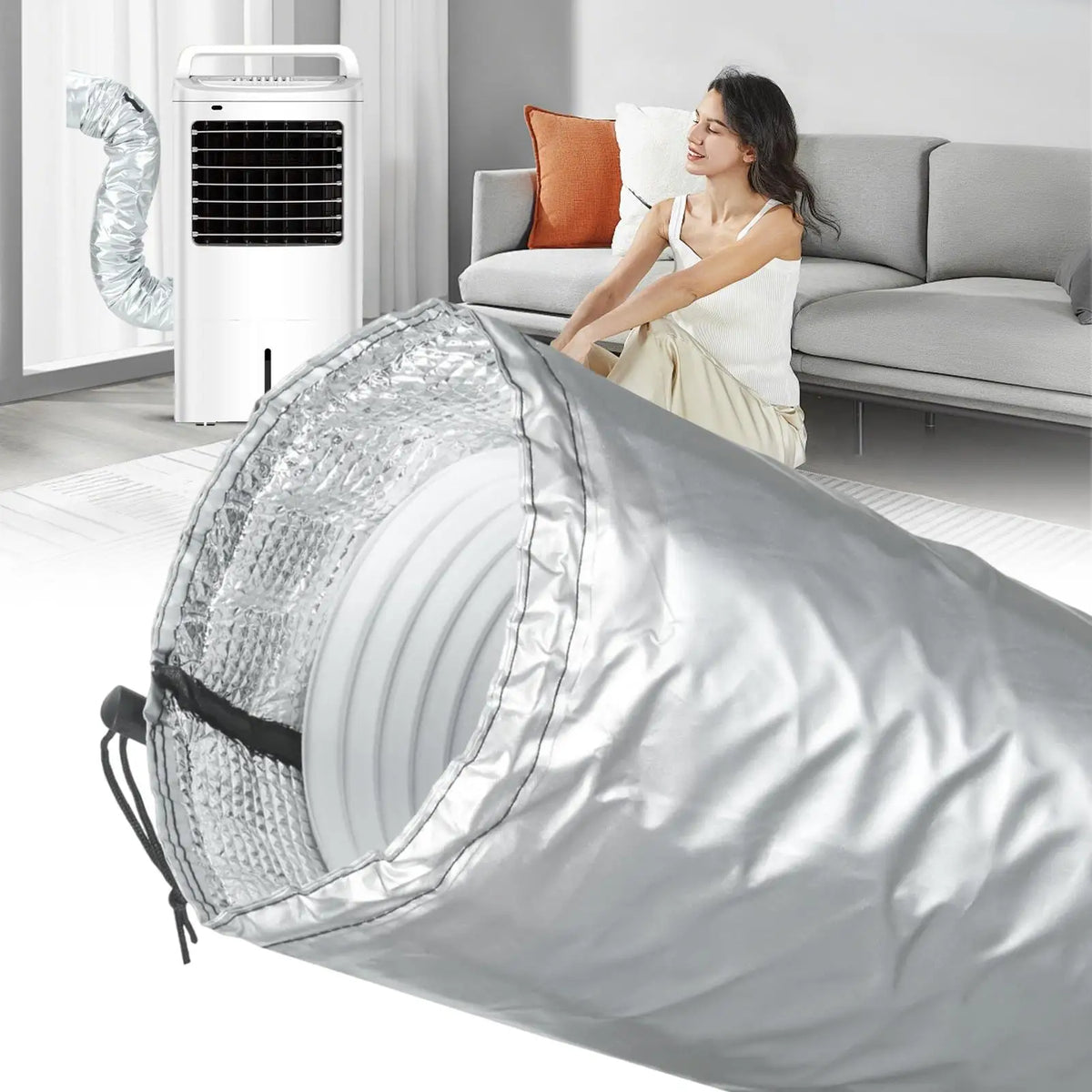 Adjustable AC Hose Insulation Cover – Waterproof & Dustproof AC Hose Cover SPOT