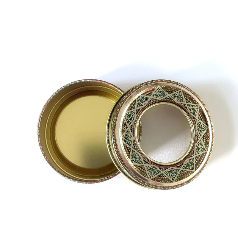 Saffron Tin Box with PVC Window – 1g Tinplate Spice Container Spice Tin Container SPOT