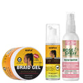 Goiple 3pc Braiding Gel Set – High-Shine Mousse & Rose Hair Spray Hair Styling Set SPOT Default Title