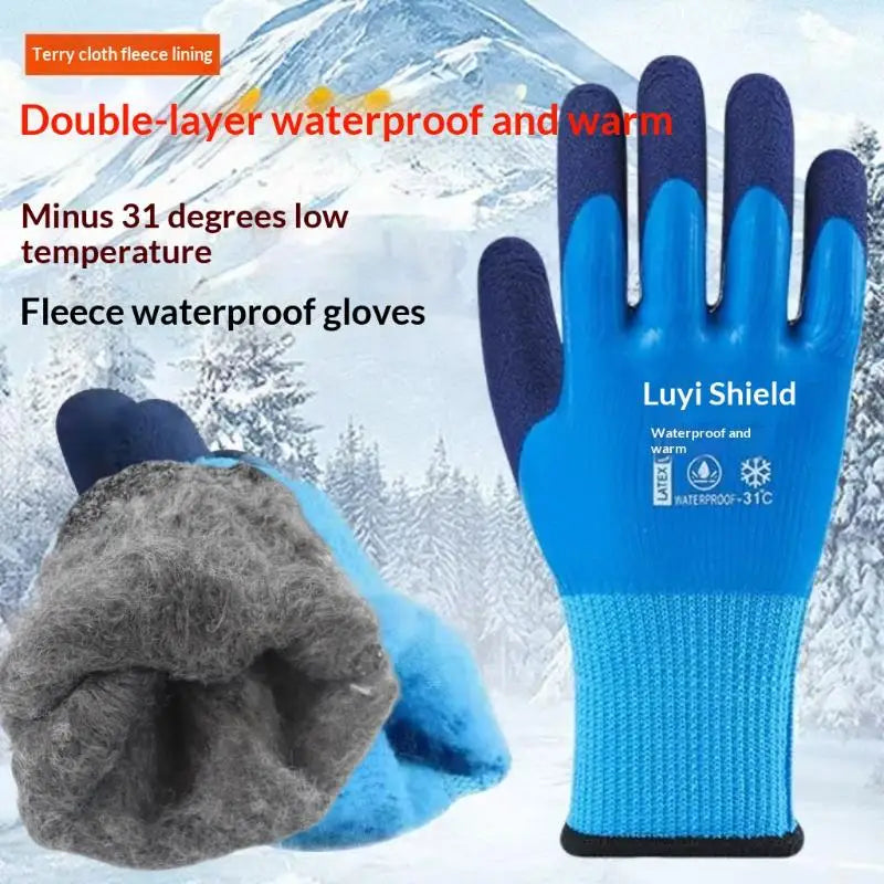 Waterproof Winter Work Gloves – Thermal Anti-Slip Grip Winter Work Gloves SPOT