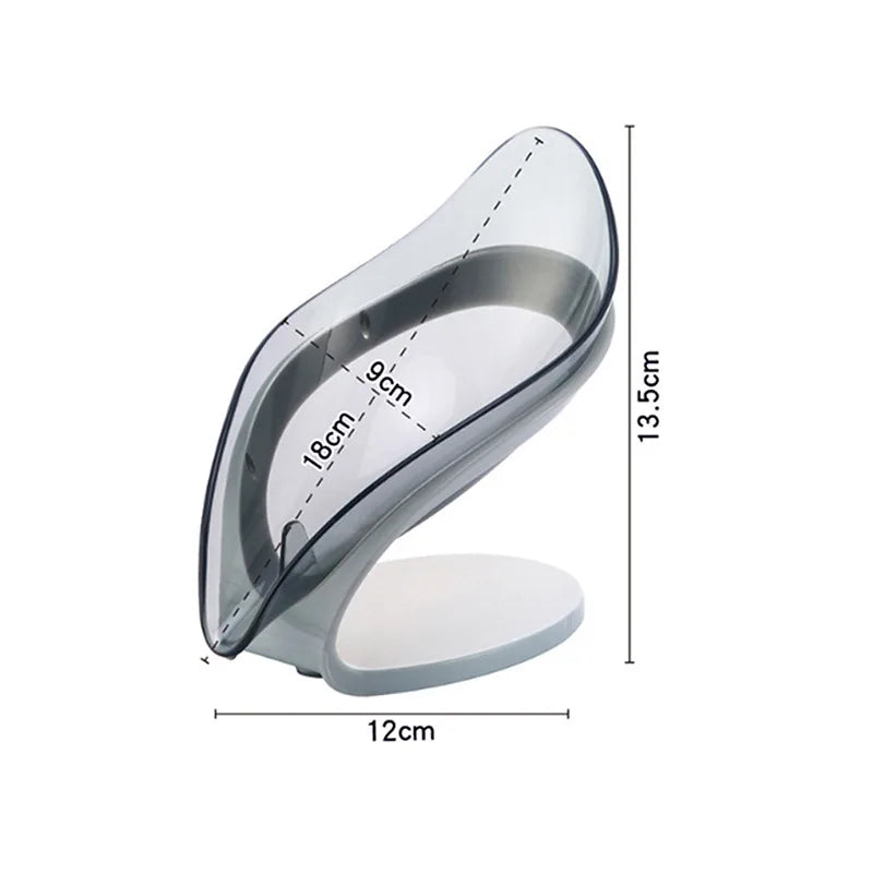 Leaf Shape Self-Draining Soap Dish – Non-Slip Holder Soap Dish SPOT