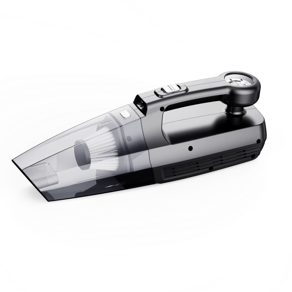 4-in-1 Portable Car Vacuum & Tyre Inflator – 6000mAh Wireless Car Vacuum Cleaner SPOT