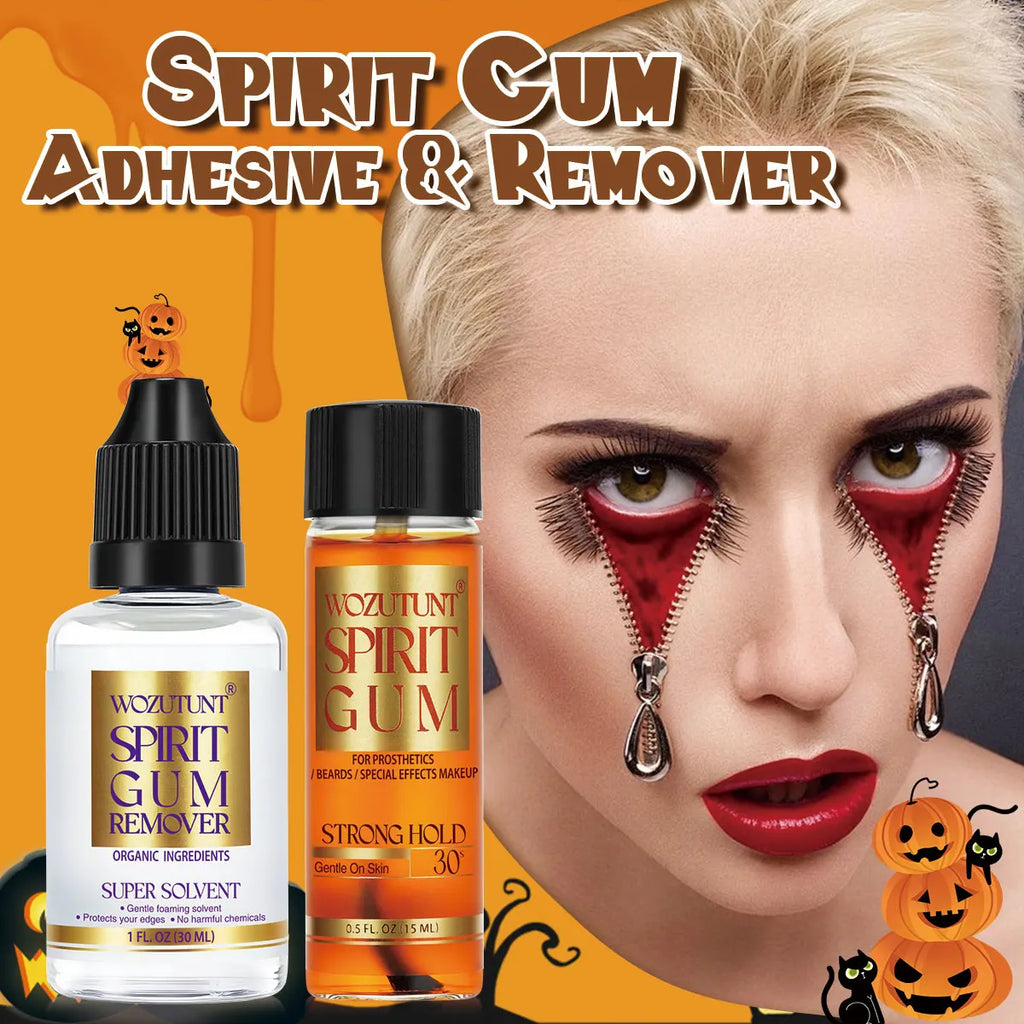 Spirit Gum Glue & Remover + Hair Wax Stick – 10-Pack Makeup Kit Costume Makeup Adhesive SPOT