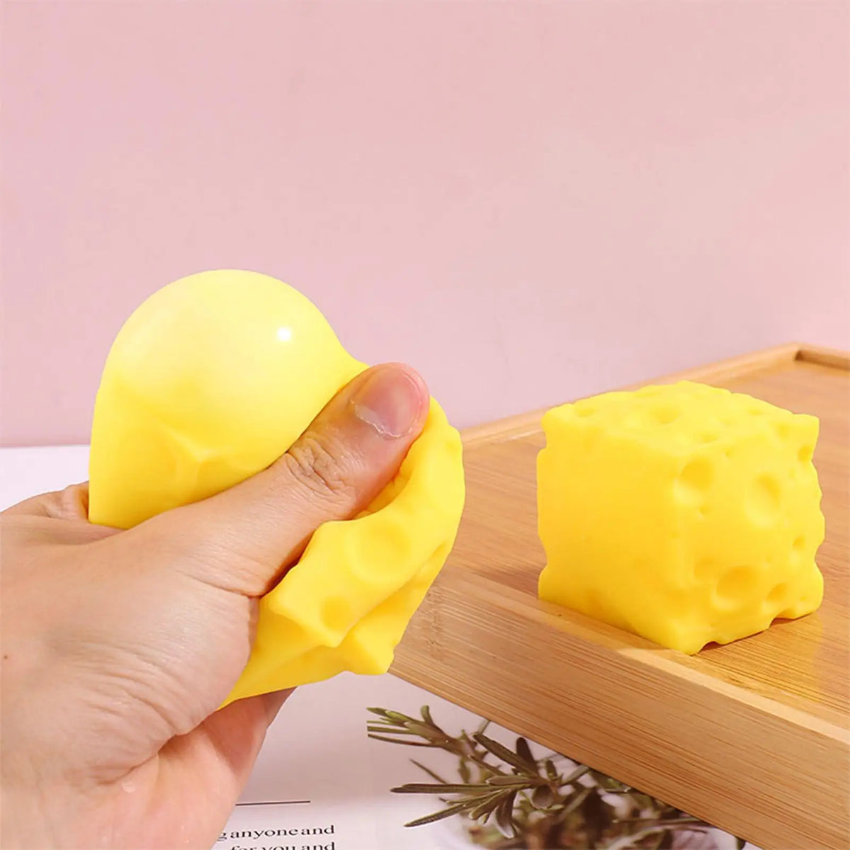 Cheese Squishy Fidget Toy – Slow Rebound Silicone Squeeze Squishy Fidget Toy SPOT