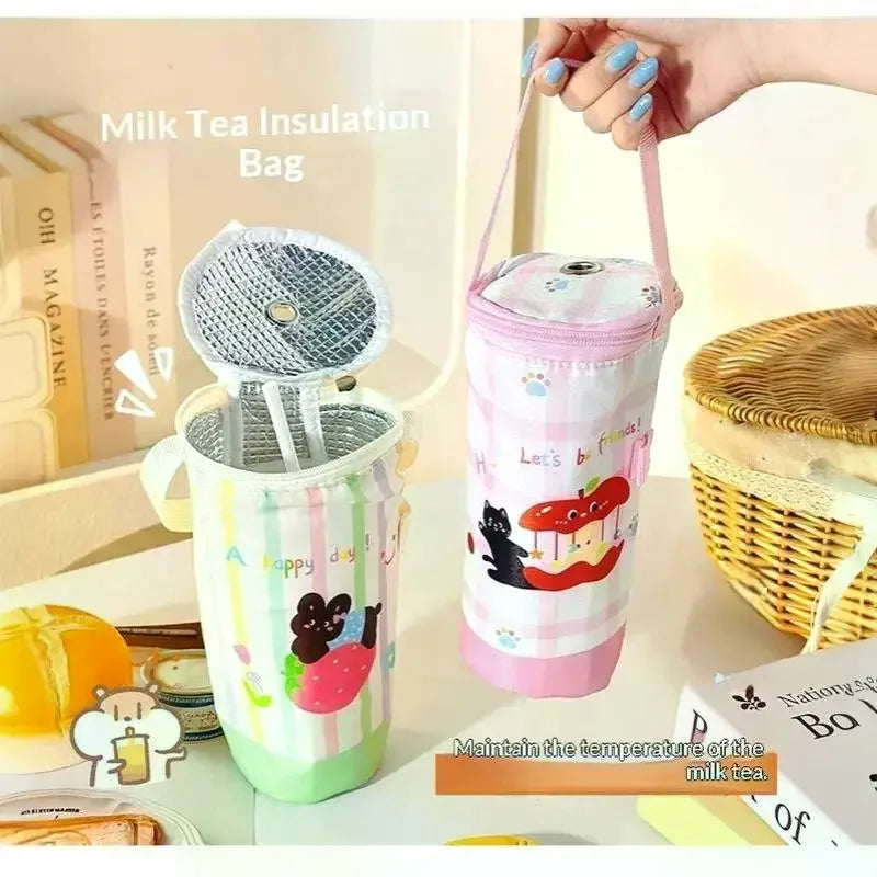 Insulated Cup Carrier Tote Bag – Oxford Cloth Tumbler Sleeve Insulated Cup Tote Bag SPOT