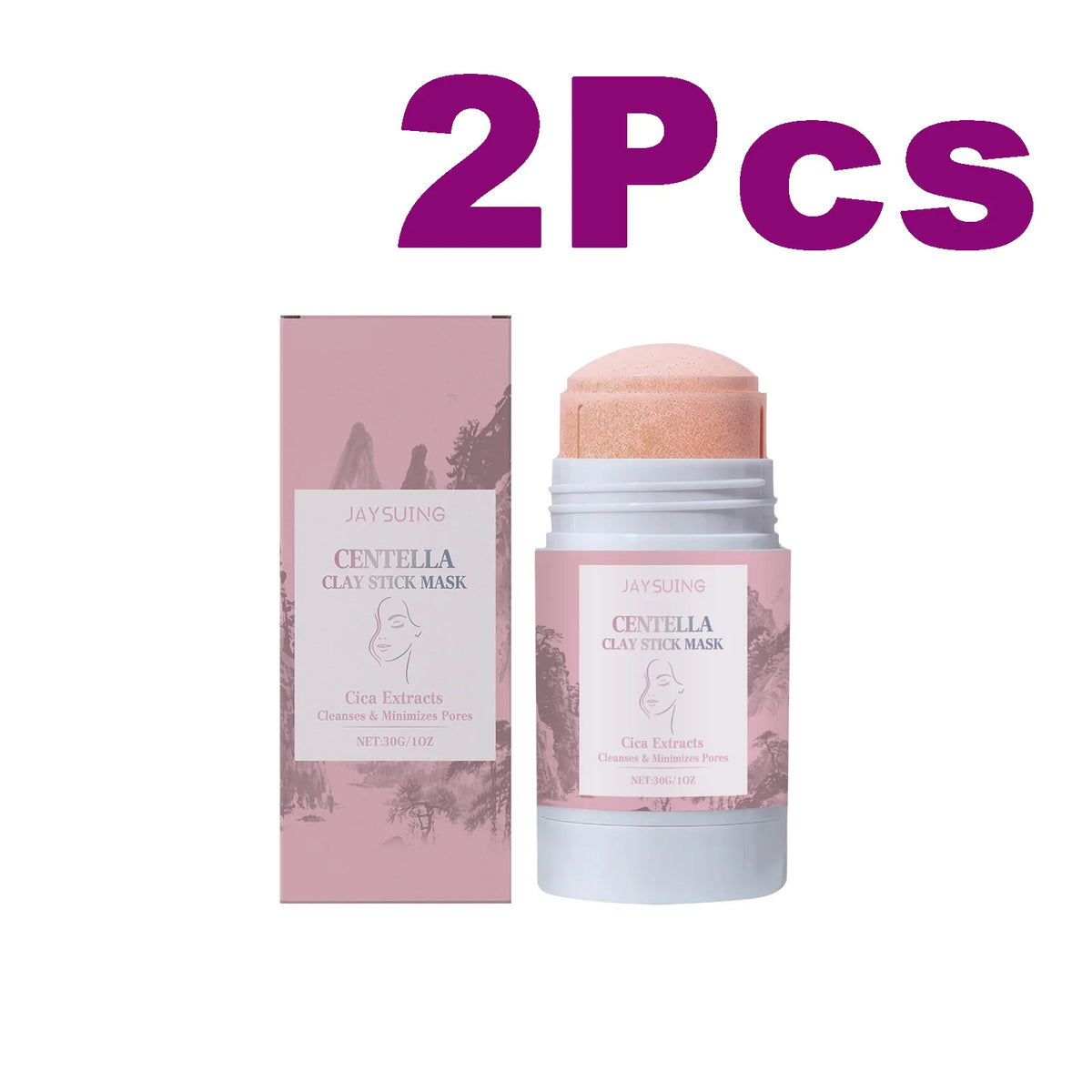 Centella Asiatica Clay Stick Mask – Pore Cleansing & Brightening Clay Stick Mask SPOT 2 x 30g Boxed