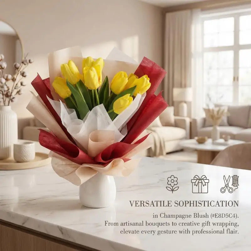38-Sheet Translucent Tissue Paper – Flower & Gift Wrapping Flower Wrapping Paper SPOT