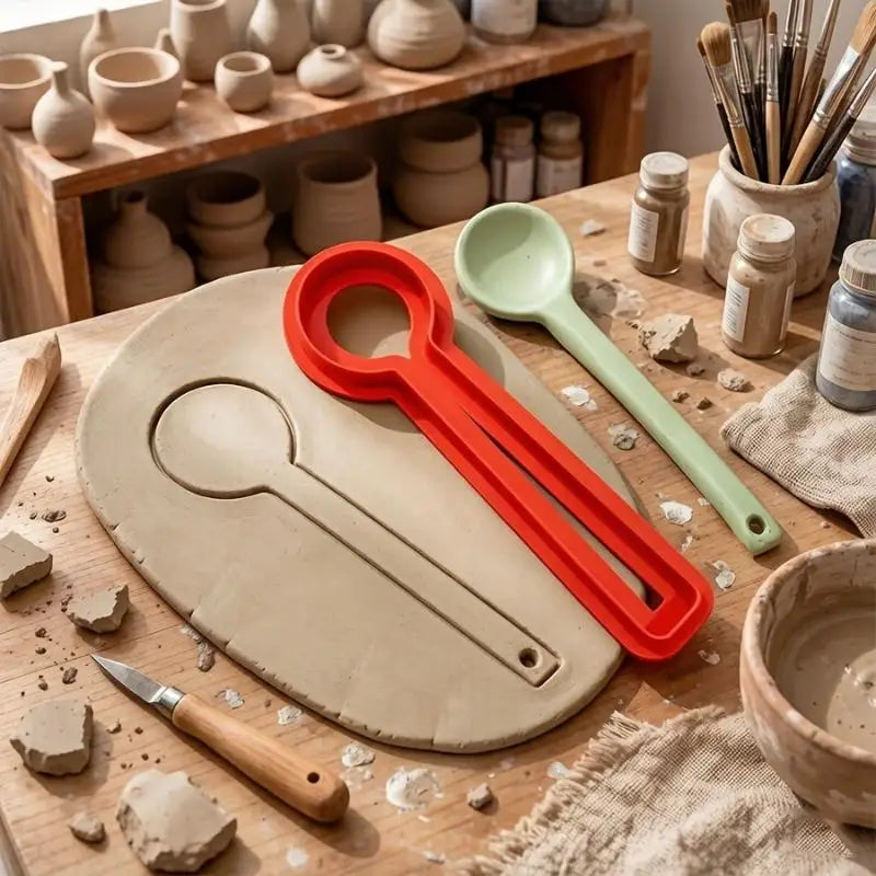 Clay Spoon Cutter Mold – Pottery & Ceramic DIY Craft Tool Clay Craft Mold SPOT