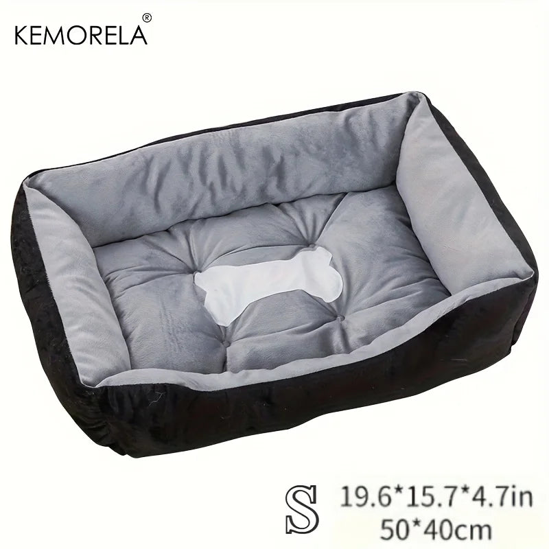 KEMORELA Plush Dog Bed | PP Fill | Small to Large Breeds Plush Dog Bed SPOT S