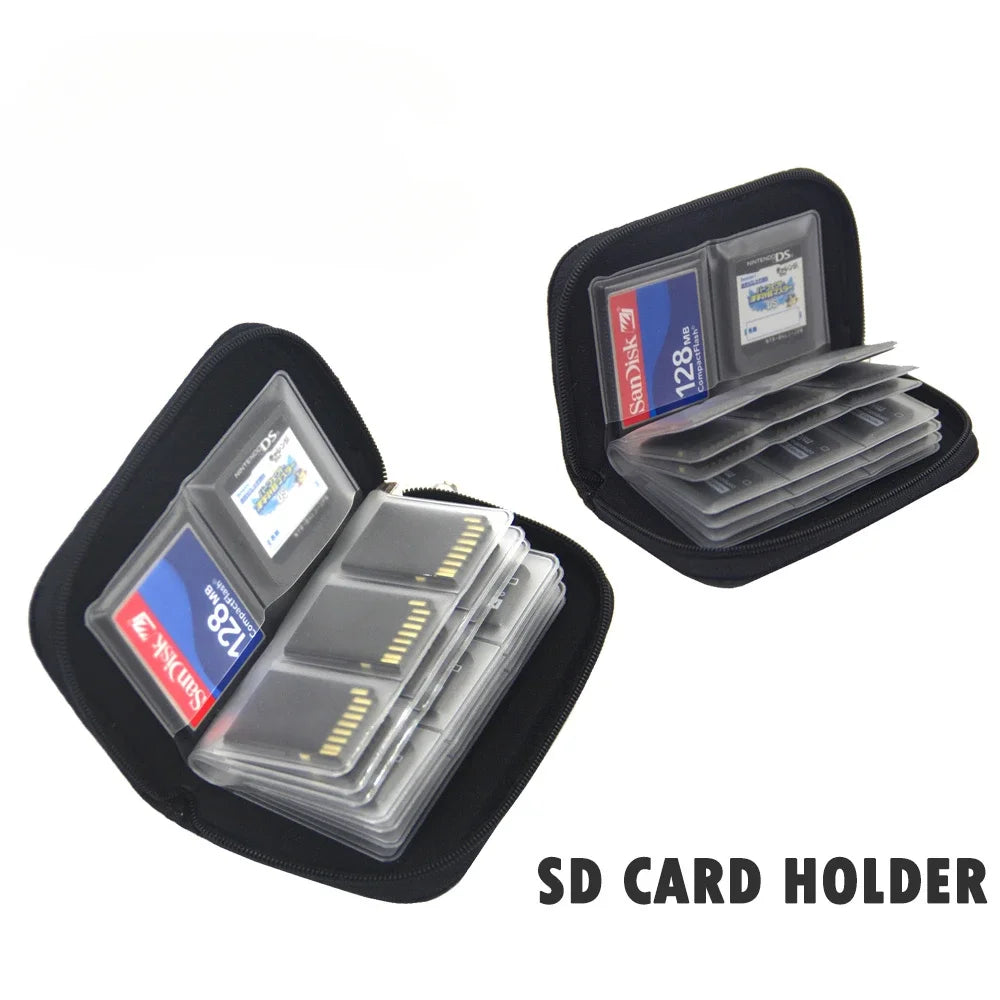 22-Slot Memory Card Case – SD, CF, Micro SD Wallet Holder Memory Card Case SPOT Default Title