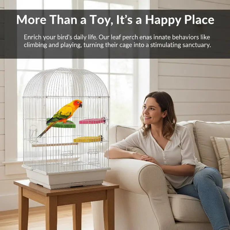Resin Parrot Perch Stand – Claw Grinding Platform for Small Pets Bird Perch Stand SPOT