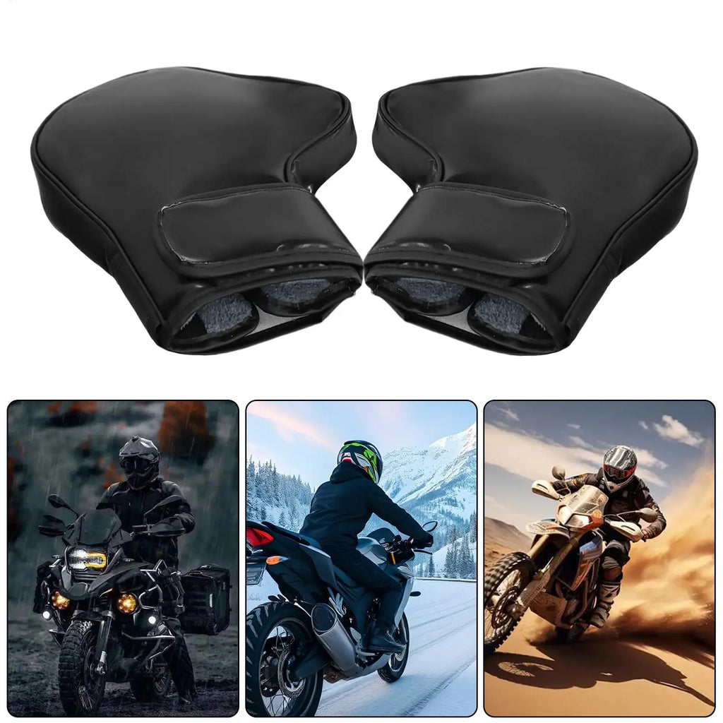 Motorcycle Handlebar Gloves – Warm Winter Covers for Scooter & Dirt Bike Handlebar Mittens SPOT