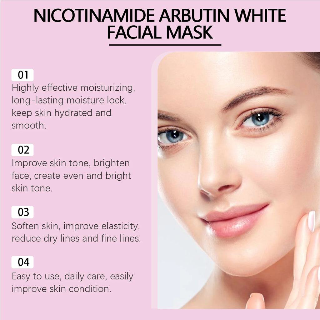 Hoygi Niacinamide Arbutin Brightening Hydrating Sheet Mask Facial Sheet Mask SPOT