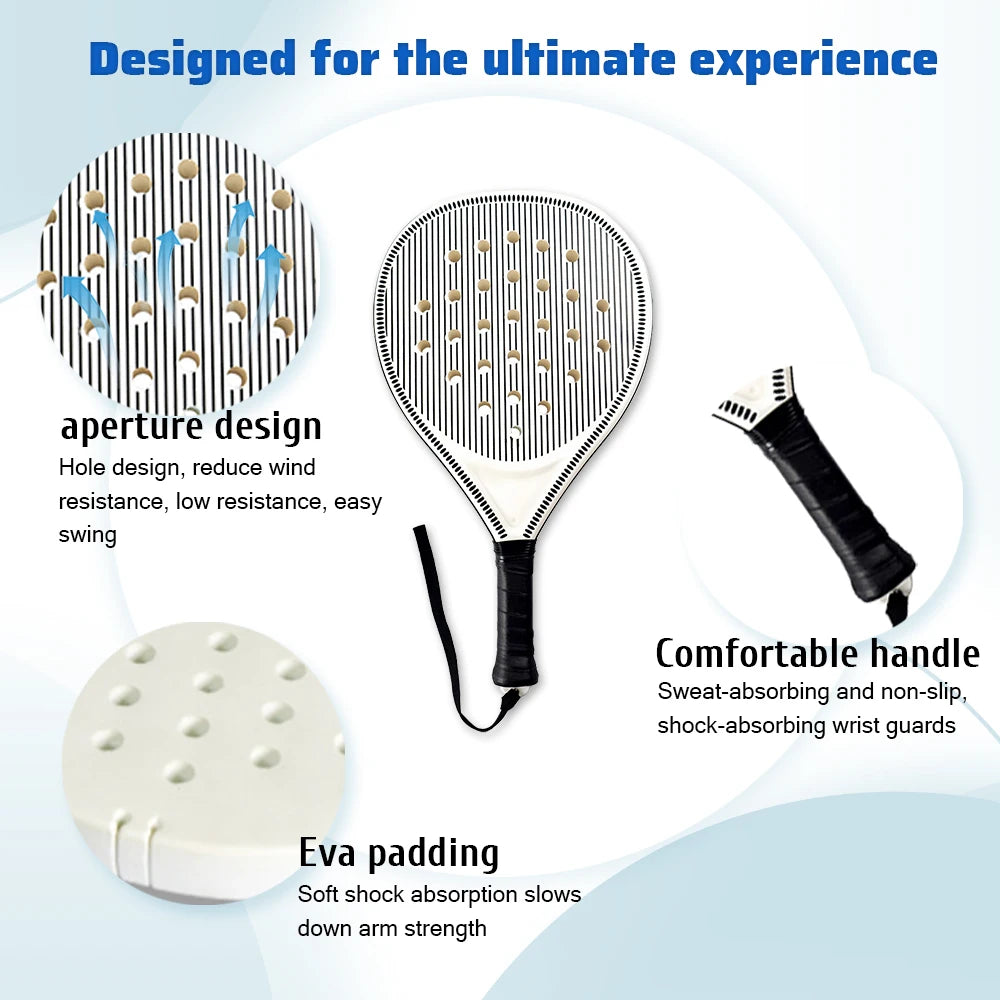 EVA Softcore Padel Racket Paddle Set – Adults & Kids Padel Racket Set SPOT