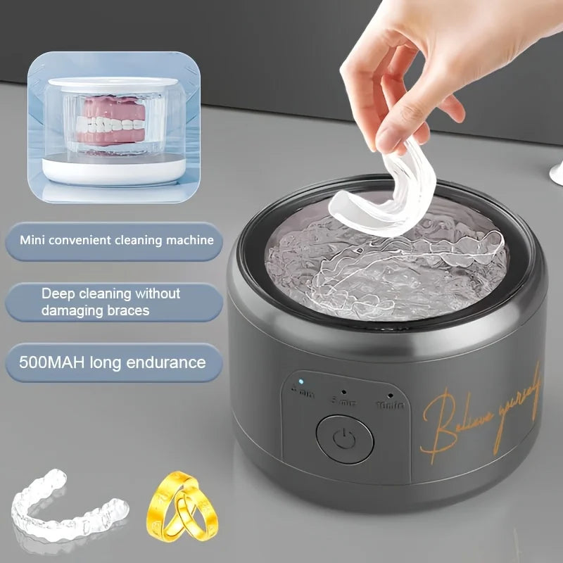 Ultrasonic Denture & Retainer Cleaner | USB Electric Machine Ultrasonic Dental Cleaner SPOT