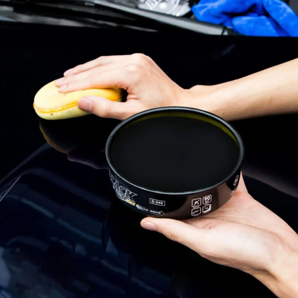 200g Black Car Wax Polish – Crystal Hard Wax for Dark Paint Car Wax Polish SPOT