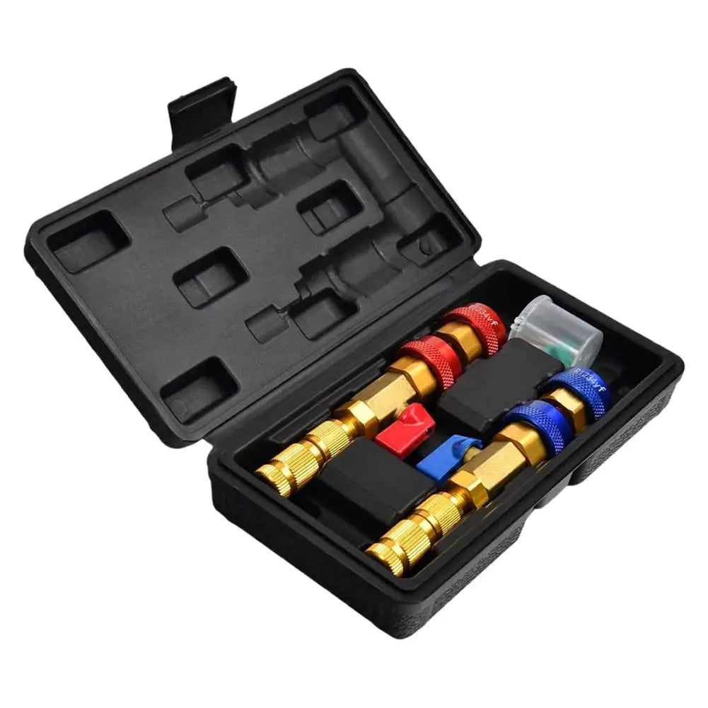 AC Valve Core Removal Tool & Gauge Hose Adapter Bundle AC Service Tool Kit SPOT 1Set