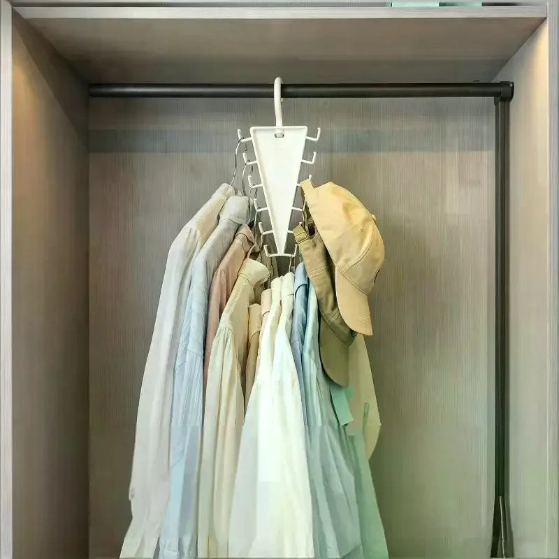 2-Pack 12-Hook Closet Hanger Organizer – Scarf Belt Tie Storage Closet Hanger Organizer SPOT