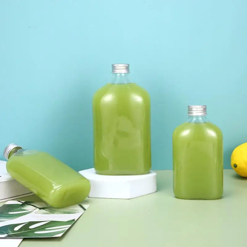 Milk Tea Bottle with Aluminum Lid – 250/350/500ml Takeout Takeout Drink Bottle SPOT