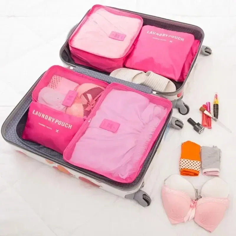6-Piece Travel Packing Cubes Set – Luggage Organizer Bags Travel Packing Cubes SPOT