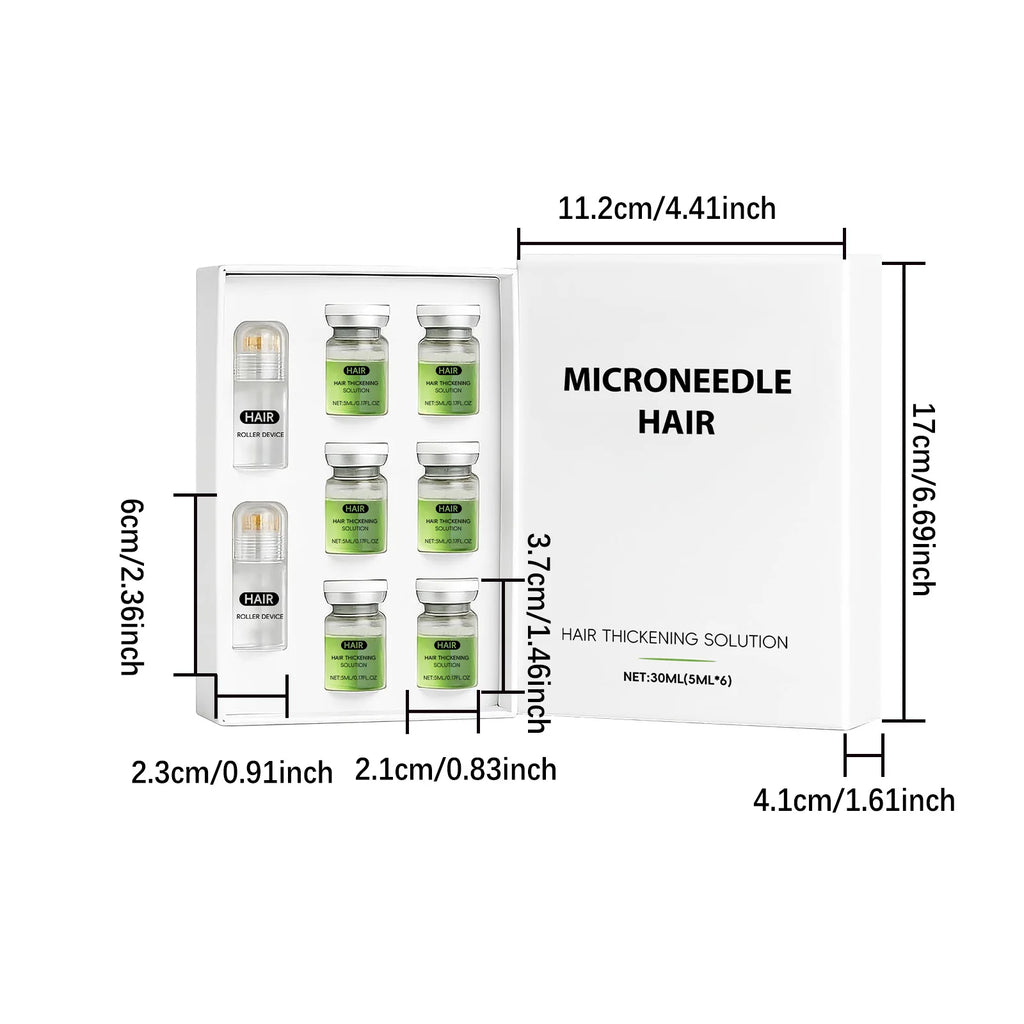 Hoygi Hair Serum Microneedle Roller Set – Scalp Nourishing Kit Hair Serum Roller Set SPOT 1 Boxed