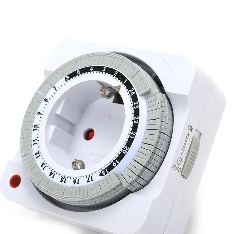 Mechanical Countdown Timer Switch EU Plug – 24H Auto Cycle Timer Switch SPOT