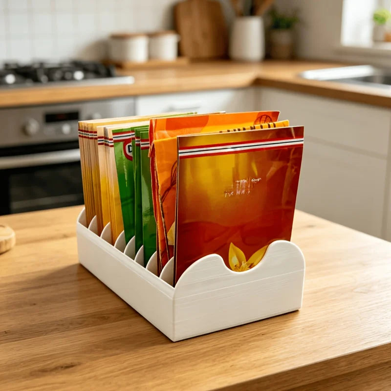 8-Compartment Kitchen Spice & Condiment Packet Organizer Kitchen Packet Organizer SPOT