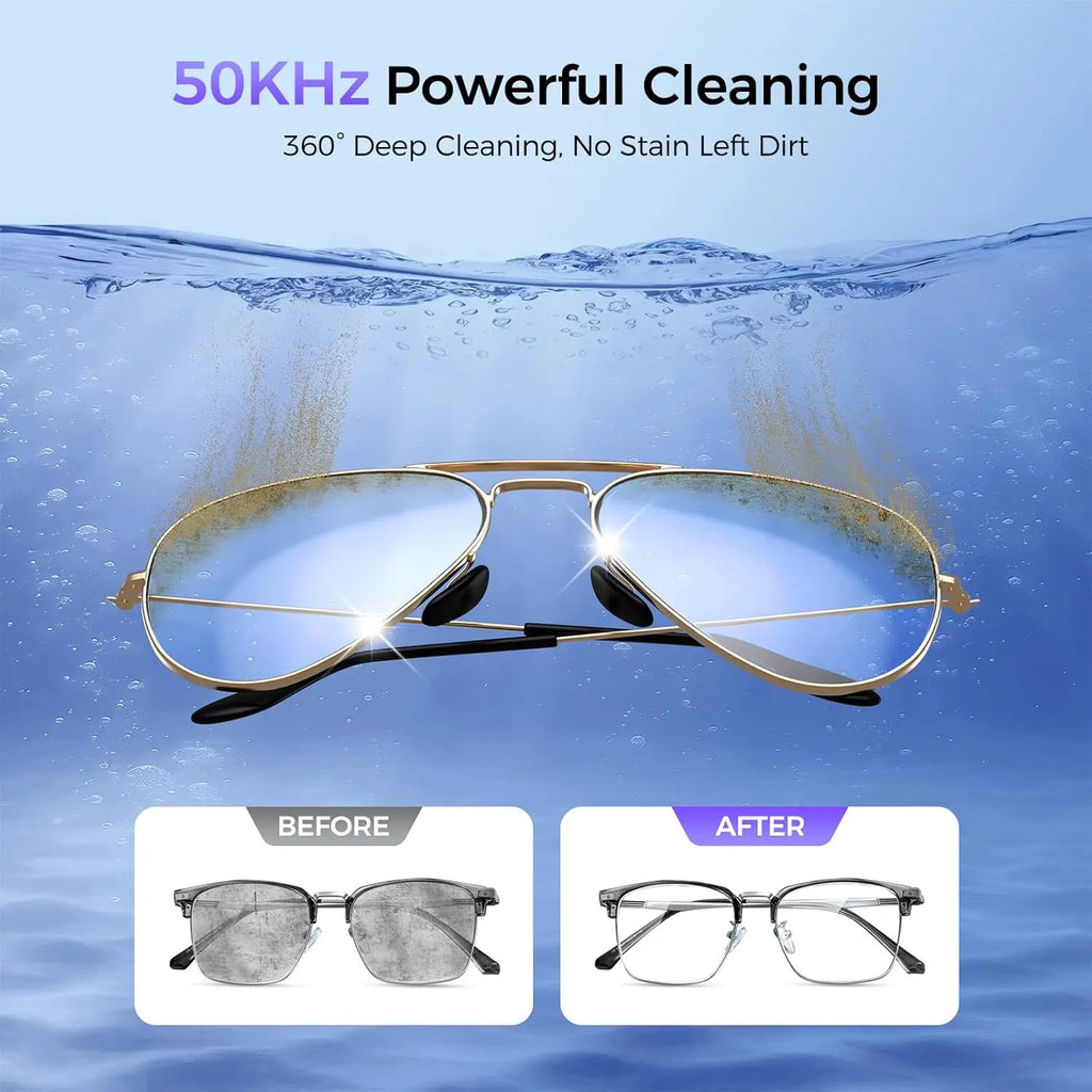 Ultrasonic Jewelry Cleaner 49kHz 420ml UV IPX6 – 304 Steel Ultrasonic Cleaner SPOT