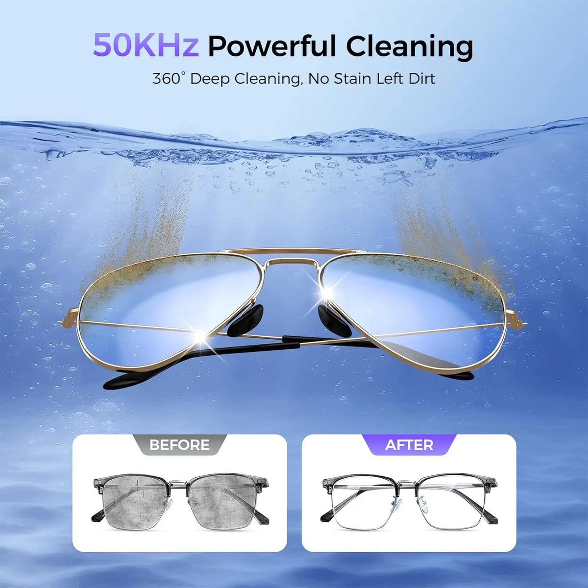 Ultrasonic Jewelry Cleaner 49kHz 420ml UV IPX6 – 304 Steel Ultrasonic Cleaner SPOT