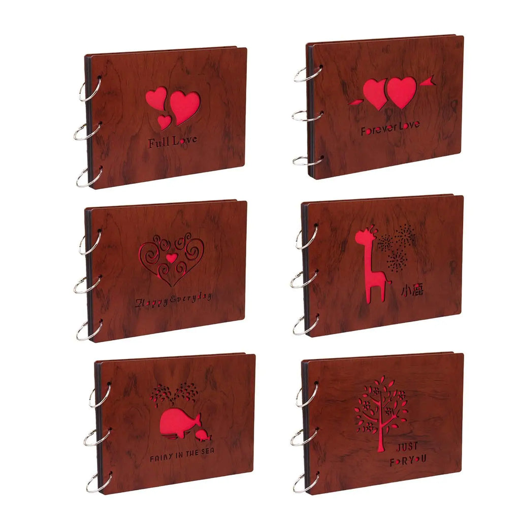Wooden Memory Album – Guest Book & Scrapbook Photo Album Memory Scrapbook Album SPOT
