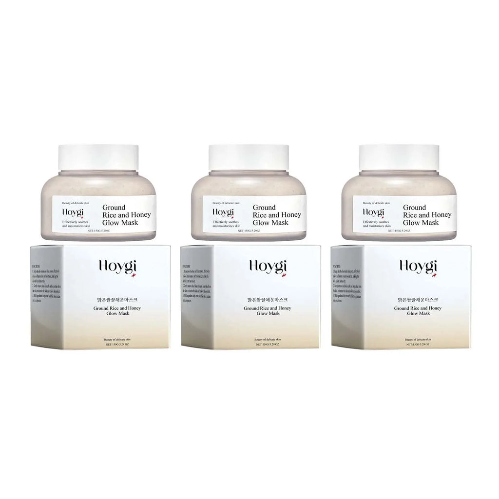 Hoygi Rice & Honey Face Mask – Hydrating & Brightening 150g Hydrating Face Mask SPOT 3 x 150g Boxed