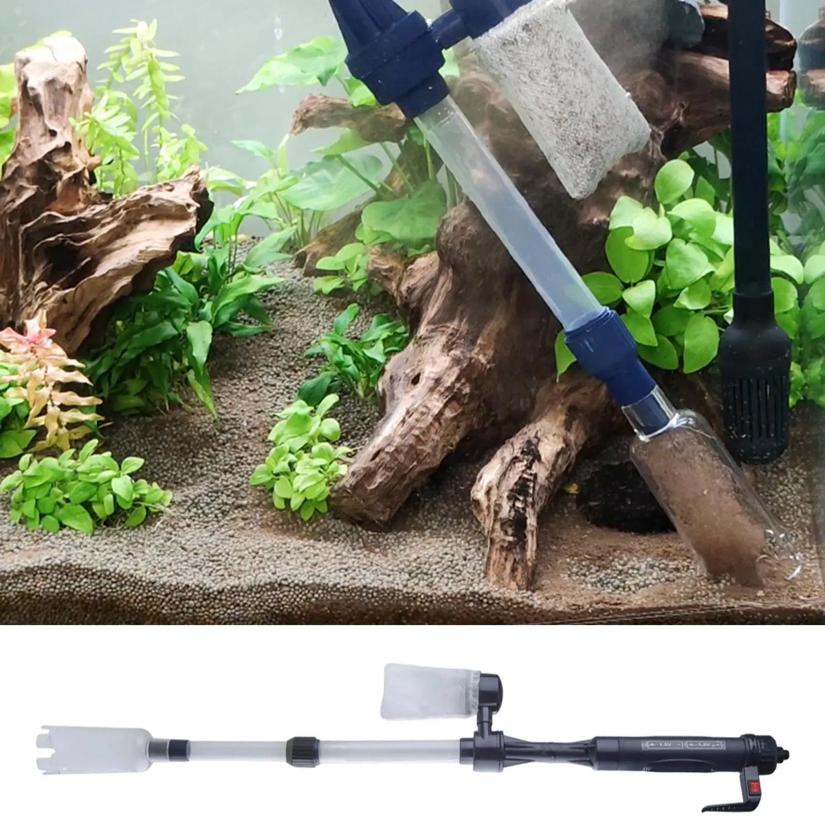 Electric Aquarium Gravel Vacuum – USB Fish Tank Cleaner Aquarium Gravel Vacuum SPOT