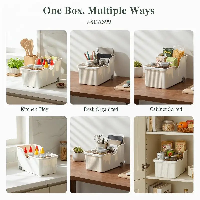 Rolling Open-Top Kitchen Storage Bin with Wheels | Organizer Kitchen Storage Bin SPOT