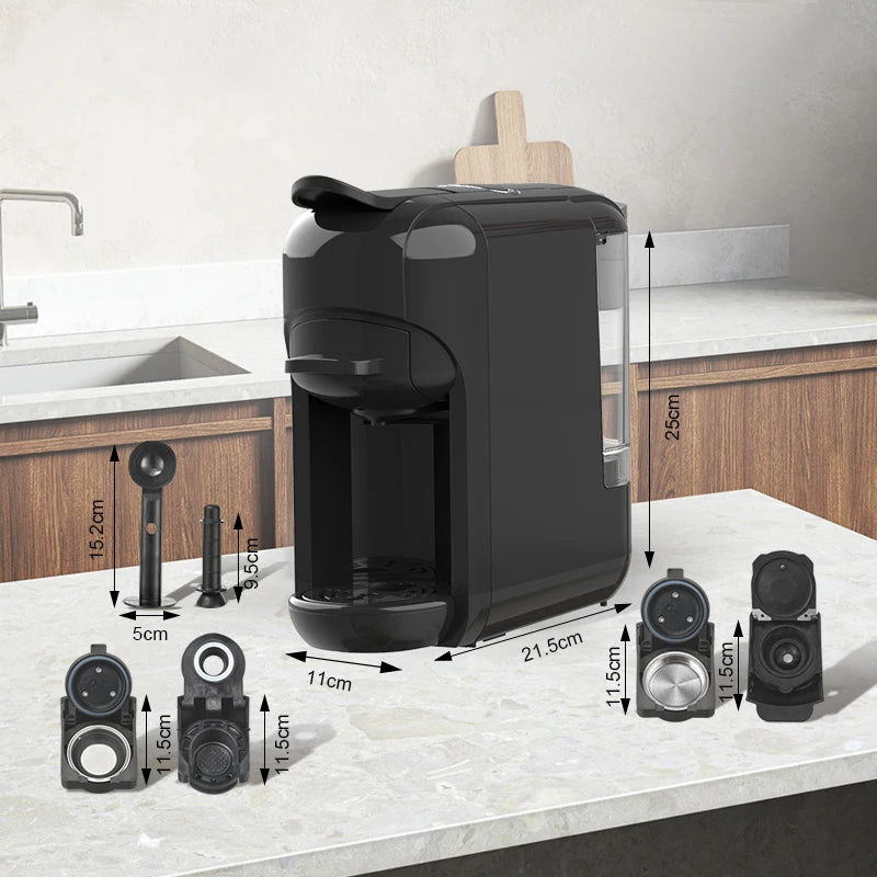 3-in-1 Multi-Capsule Coffee Maker – 19 Bar Espresso Machine Capsule Coffee Maker SPOT