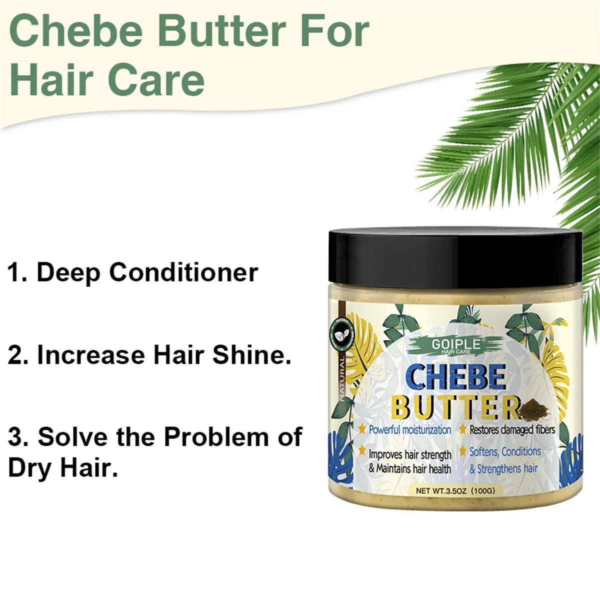 GOIPLE Chebe Hair Growth Set – Oil, Powder & Mask 7-Piece Hair Care Set SPOT